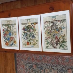 Flowers of the month prints, bundle of August February and October